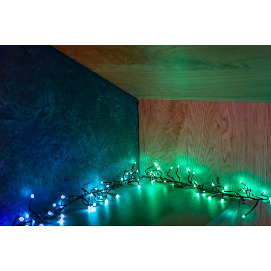 Twinkly - LED RGBW Prigušive vanjske božićne lampice CLUSTER 400xLED 9,5m IP44 Wi-Fi