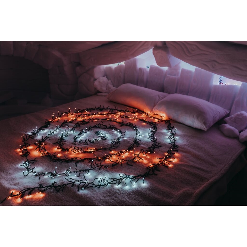 Twinkly - LED RGB Prigušive vanjske božićne lampice CLUSTER 400xLED 9,5m IP44 Wi-Fi