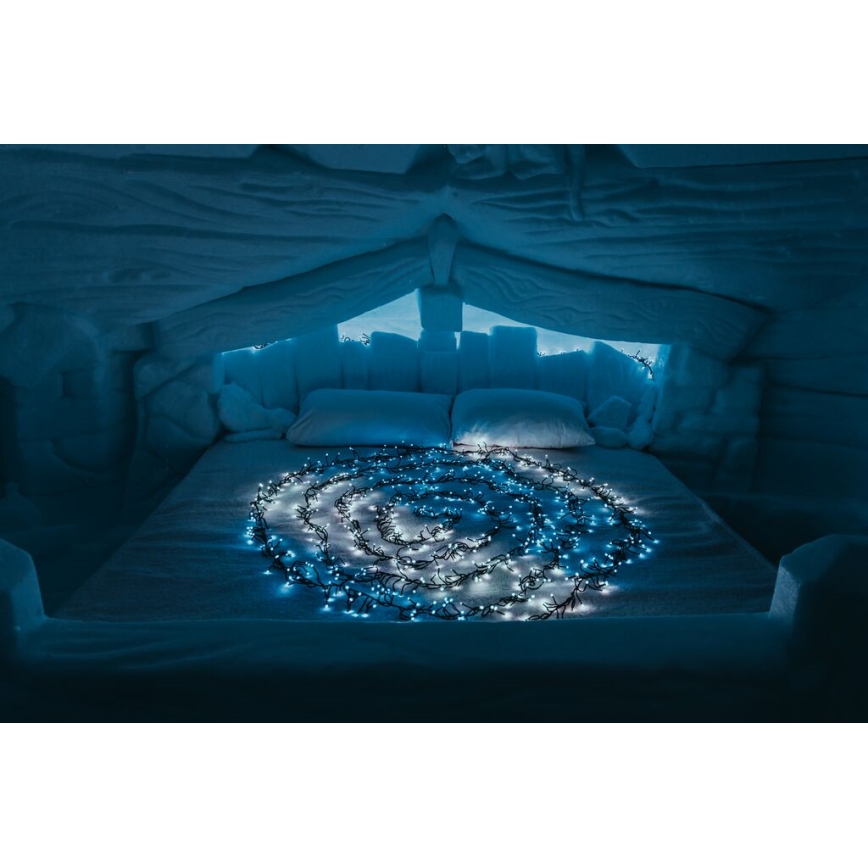 Twinkly - LED RGB Prigušive vanjske božićne lampice CLUSTER 400xLED 9,5m IP44 Wi-Fi