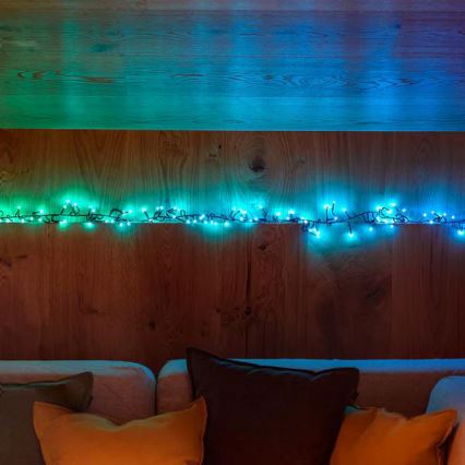 Twinkly - LED RGB Prigušive vanjske božićne lampice CLUSTER 400xLED 9,5m IP44 Wi-Fi