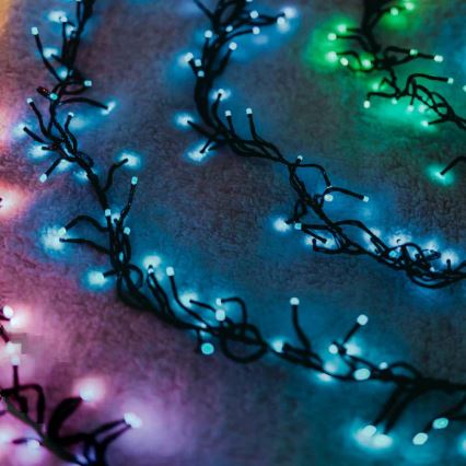Twinkly - LED RGB Prigušive vanjske božićne lampice CLUSTER 400xLED 9,5m IP44 Wi-Fi