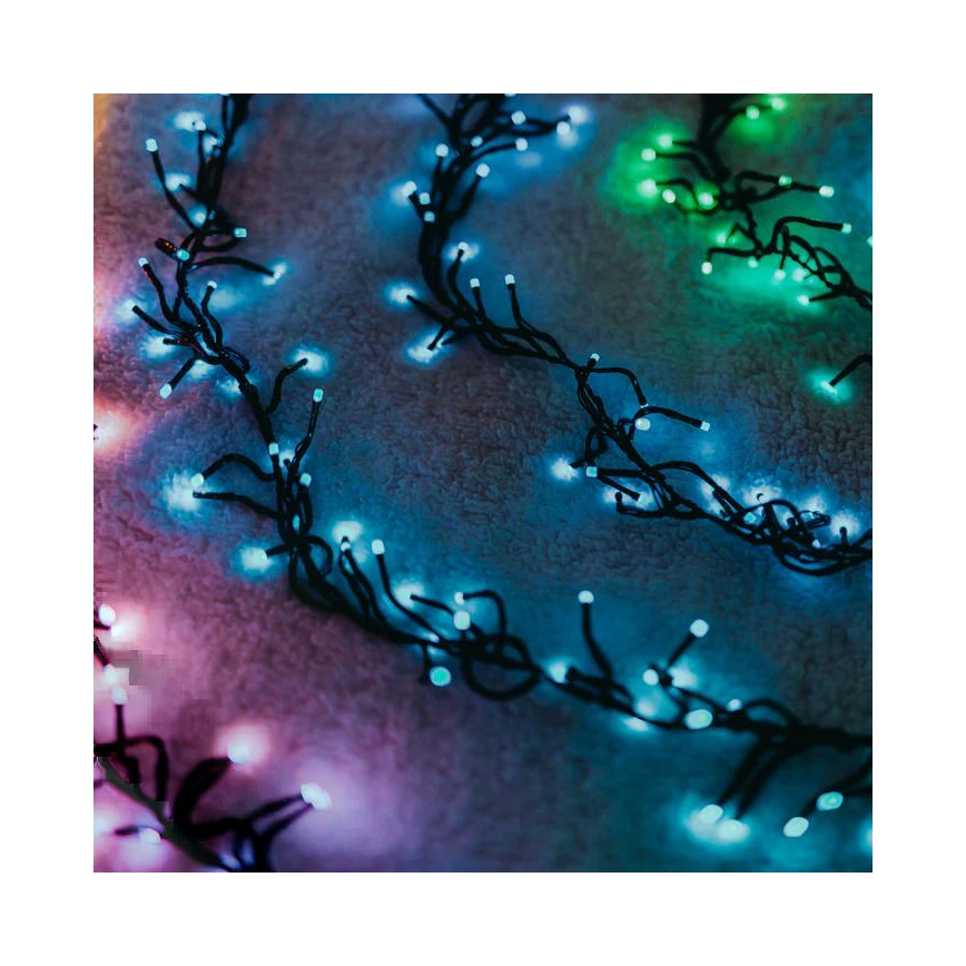 Twinkly - LED RGB Prigušive vanjske božićne lampice CLUSTER 400xLED 9,5m IP44 Wi-Fi