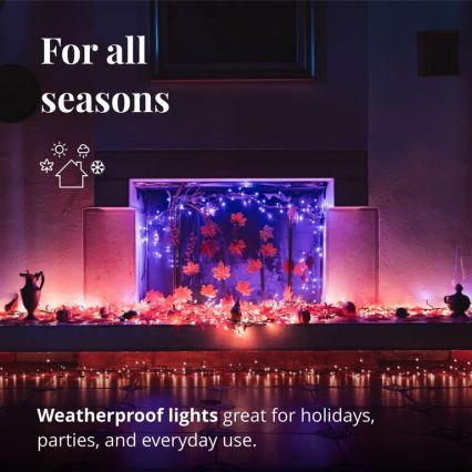 Twinkly - LED RGB Prigušive vanjske božićne lampice CLUSTER 400xLED 9,5m IP44 Wi-Fi