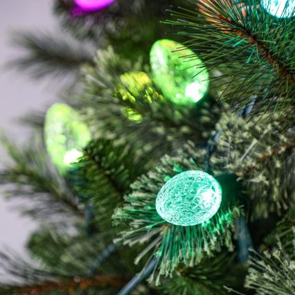 Twinkly - LED RGB Prigušive vanjske božićne lampice FACETED 40xLED 14,5 m IP44 Wi-Fi
