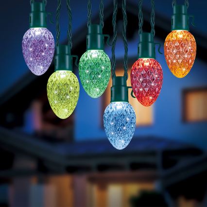 Twinkly - LED RGB Prigušive vanjske božićne lampice FACETED 40xLED 14,5 m IP44 Wi-Fi