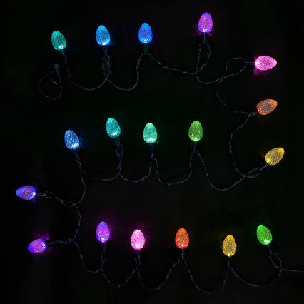 Twinkly - LED RGB Prigušive vanjske božićne lampice FACETED 40xLED 14,5 m IP44 Wi-Fi
