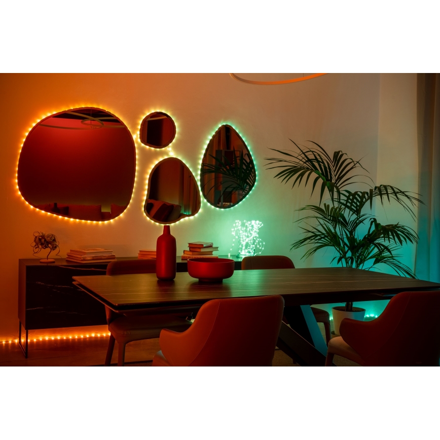 Twinkly - RGB LED prigušivi niz DOTS 60xLED 7 m USB Wi-Fi