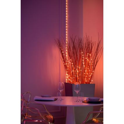 Twinkly - RGB LED prigušivi niz DOTS 60xLED 7 m USB Wi-Fi