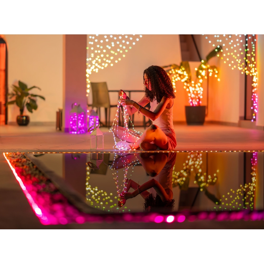 Twinkly - RGB LED prigušivi niz DOTS 60xLED 7 m USB Wi-Fi