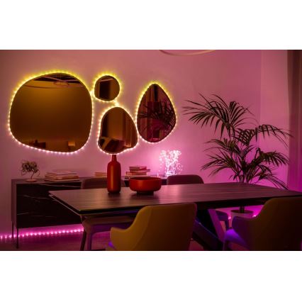 Twinkly - LED RGB Vanjska prigušiva traka DOTS 200xLED 10 m IP44 WiFi