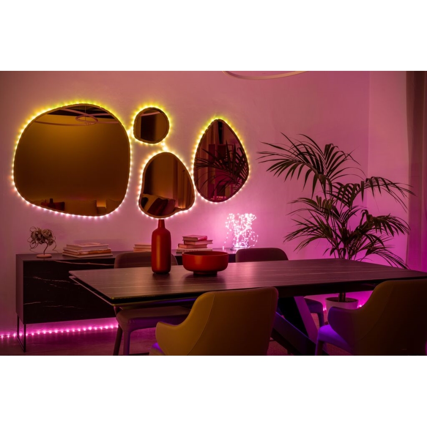 Twinkly - LED RGB Vanjska prigušiva traka DOTS 200xLED 10 m IP44 Wi-Fi