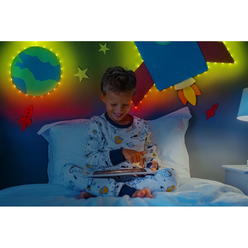 Twinkly - LED RGB Vanjska prigušiva traka DOTS 200xLED 10 m IP44 Wi-Fi