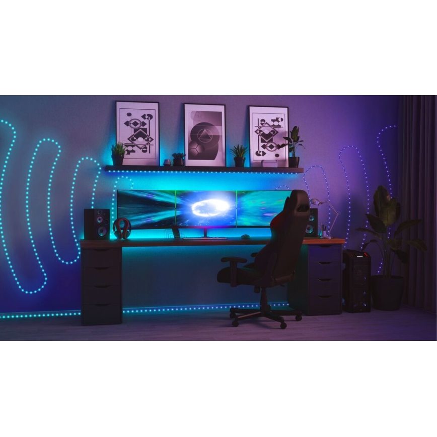 Twinkly - LED RGB Vanjska prigušiva traka DOTS 200xLED 10 m IP44 Wi-Fi