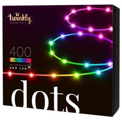 Twinkly - LED RGB Vanjska prigušiva traka DOTS 400xLED 20 m IP44 Wi-Fi