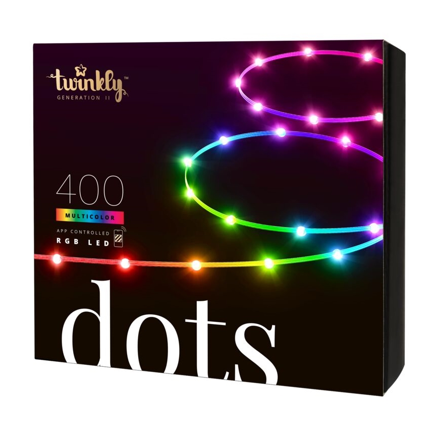 Twinkly - LED RGB Vanjska prigušiva traka DOTS 400xLED 20 m IP44 Wi-Fi