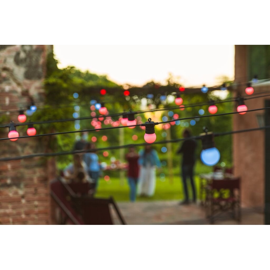 Twinkly - LED RGB Prigušivi vanjski dekorativni lanac FESTOON 20xLED 14m IP44 Wi-Fi