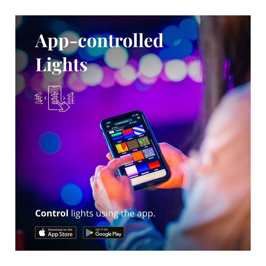 Twinkly - LED RGB Prigušivi vanjski dekorativni lanac FESTOON 20xLED 14m IP44 Wi-Fi
