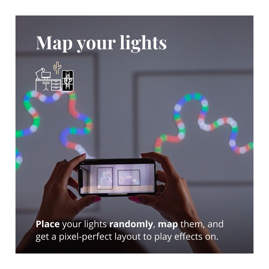 Twinkly - LED RGB Prigušiva traka FLEX 200xLED 2 m Wi-Fi