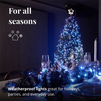 Twinkly - LED RGBW Prigušiva božićna dekoracija PRE-LIT GARLAND 50xLED 3,15 m Wi-Fi