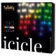 Twinkly - LED RGBW Prigušiva vanjska božićna svjetlosna zavjesa ICICLE 190xLED 11,5m IP44 Wi-Fi