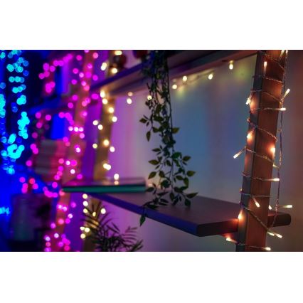 Twinkly - LED RGB Prigušiva vanjska božićna zavjesa ICICLE 190xLED 11,5m IP44 Wi-Fi