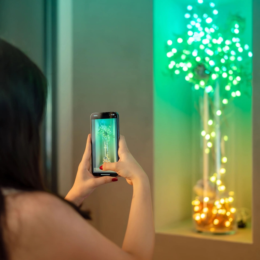 Twinkly - RGB LED niz CANDIES s mogućnošću prigušivanja, 200 LED, 14 m, USB i Wi‑Fi