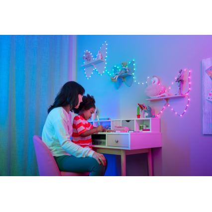 Twinkly - LED RGB prigušivi niz CANDIES 200xLED 14 m USB Wi-Fi