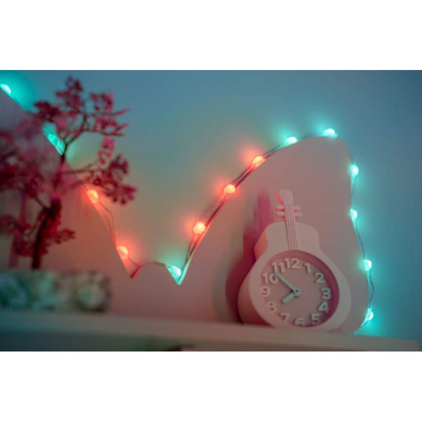 Twinkly - LED RGB prigušivi niz CANDIES 200xLED 14 m USB Wi-Fi