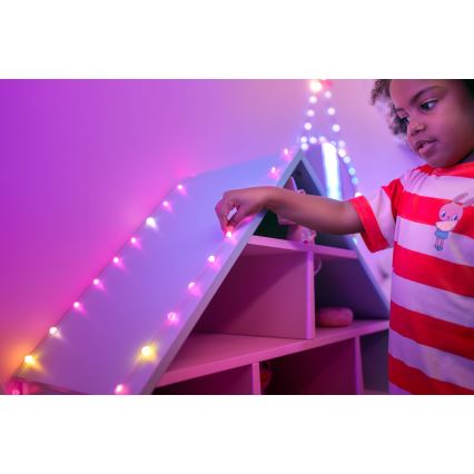 Twinkly - LED RGB prigušivi niz CANDIES 200xLED 14 m USB Wi-Fi