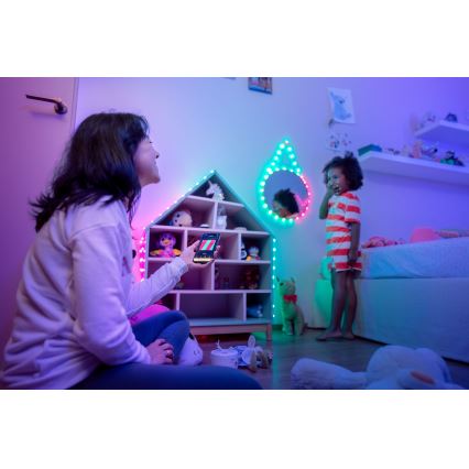 Twinkly - LED RGB prigušivi niz CANDIES 200xLED 14 m USB Wi-Fi
