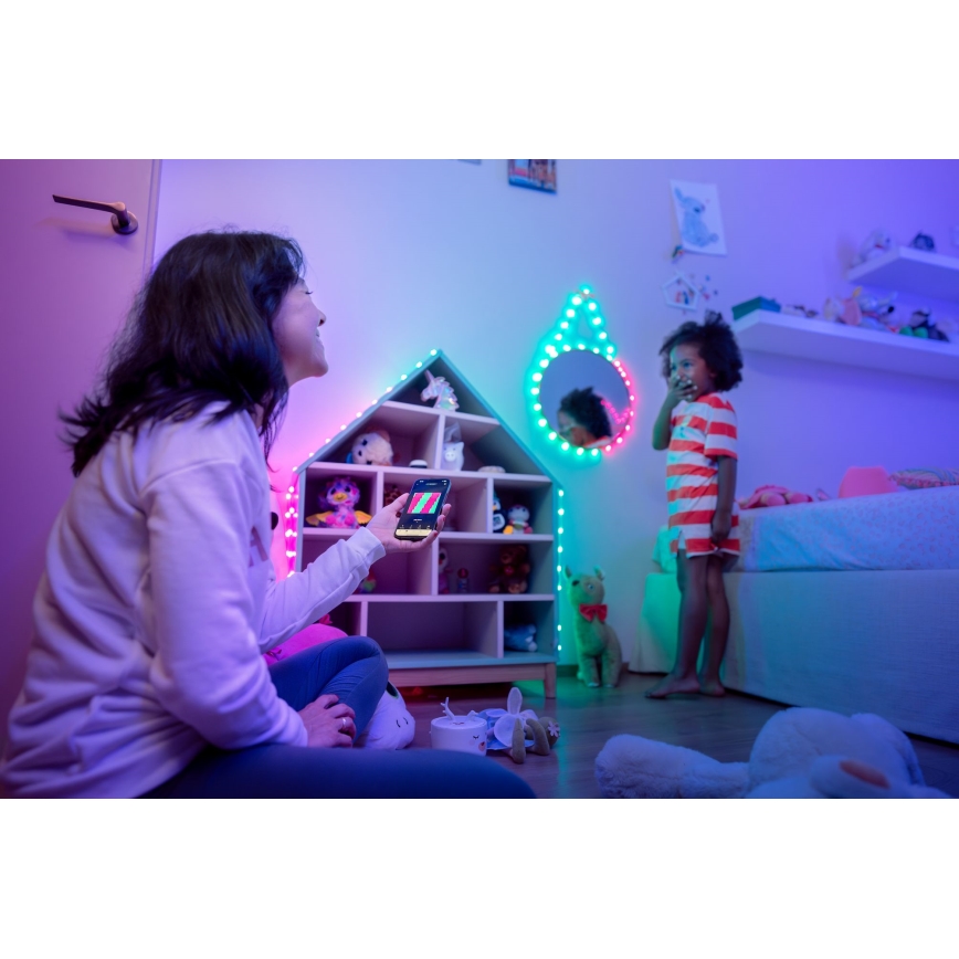 Twinkly - LED RGB prigušivi niz CANDIES 200xLED 14 m USB Wi-Fi