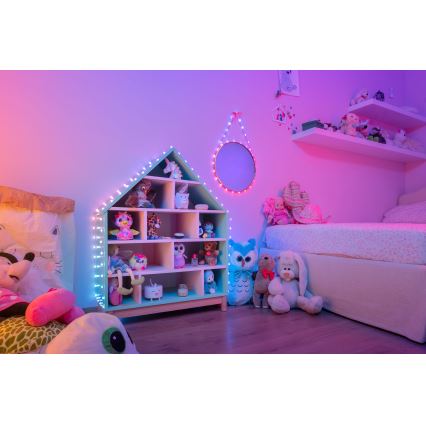 Twinkly - LED RGB prigušivi niz CANDIES 200xLED 14 m USB Wi-Fi
