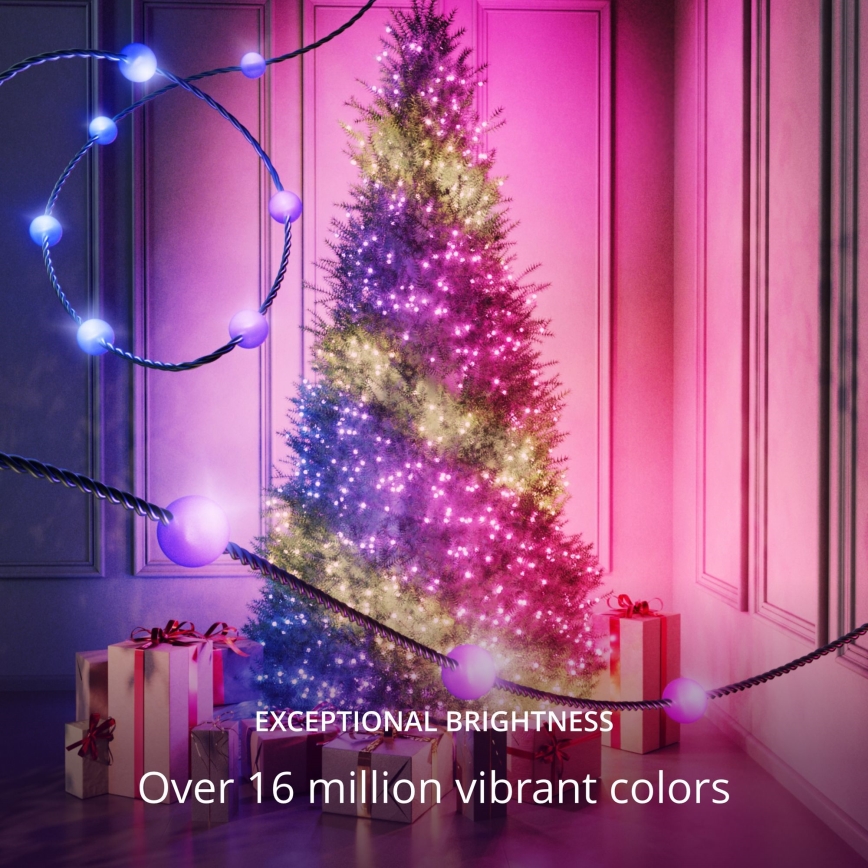 Twinkly - LED RGB Prigušive božićne lampice CANDIES 100xLED 8 m USB Wi-Fi