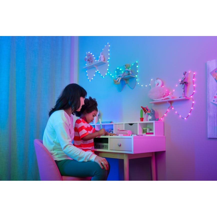 Twinkly - prigušiva LED RGB girlanda CANDIES, 100 LED, 8 m, USB, Wi-Fi