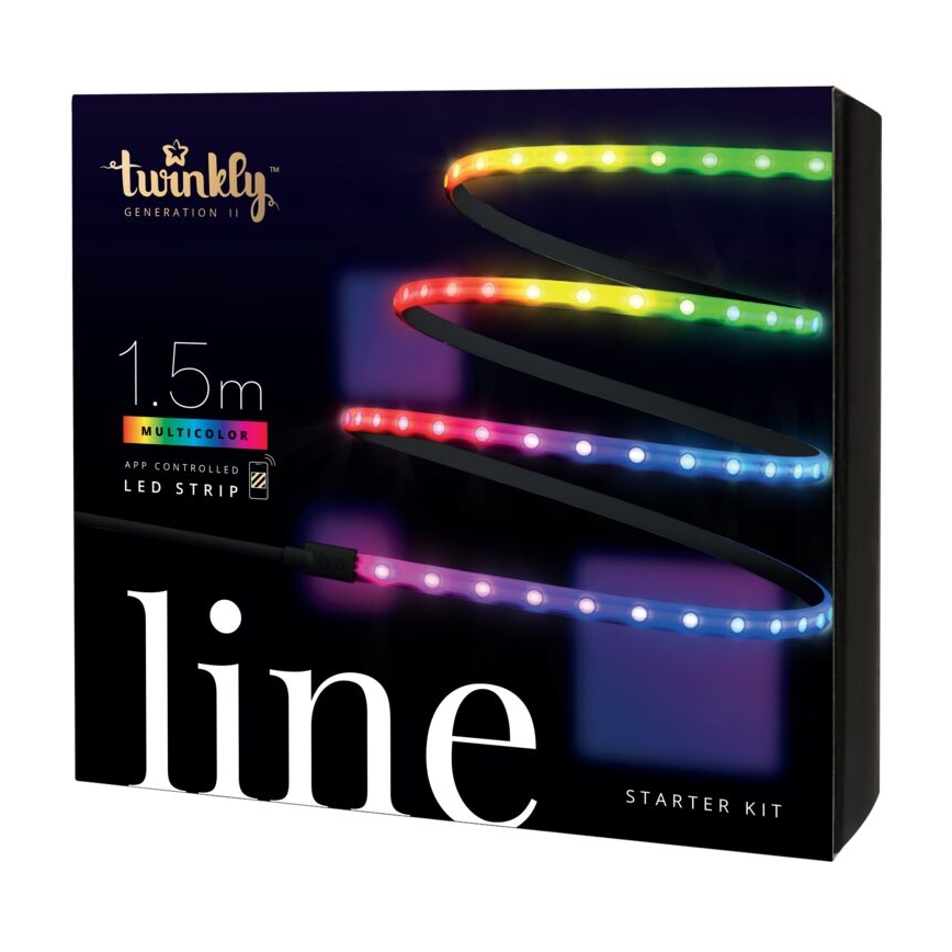 Twinkly - LED RGB Prigušiva traka LINE 100xLED 1,5 m Wi-Fi