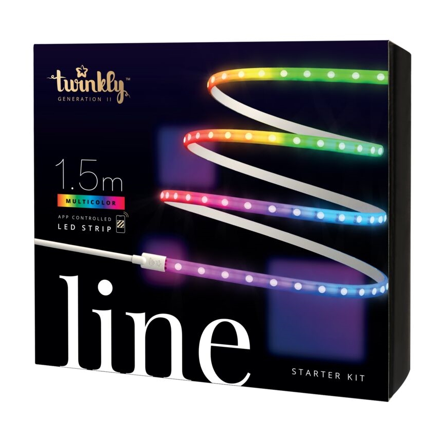 Twinkly - LED RGB Prigušiva traka LINE 100xLED 1,5 m Wi-Fi