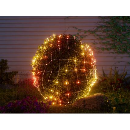 Twinkly - LED RGB vanjska božićna zavjesa s prigušivanjem 260xLED 1,2x1,9 m IP44 Wi-Fi