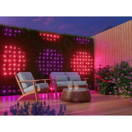 Twinkly - LED RGB vanjska božićna zavjesa s prigušivanjem 260xLED 1,2x1,9 m IP44 Wi-Fi