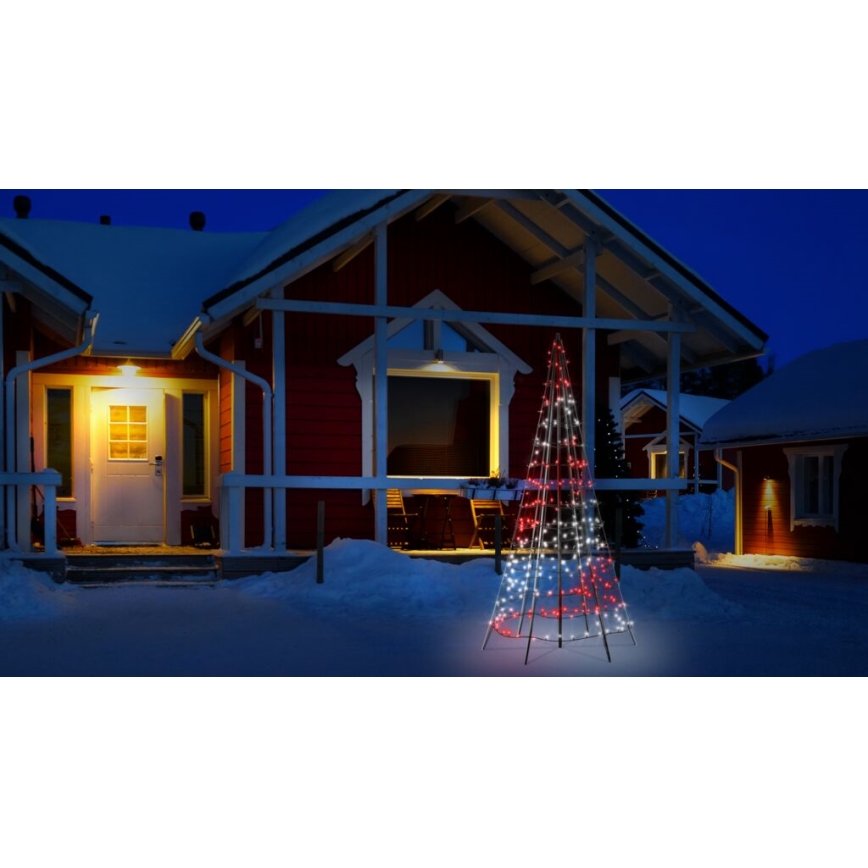 Twinkly - LED RGBW vanjsko božićno drvce s mogućnošću prigušivanja LIGHT TREE 300xLED 2m IP44 Wi-Fi