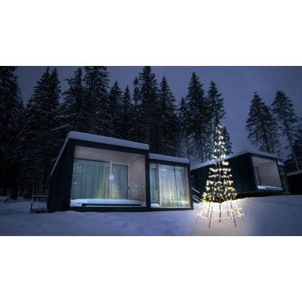 Twinkly - LED RGBW Prigušivo vanjsko božićno drvce LIGHT TREE 300xLED 2m IP44 Wi-Fi