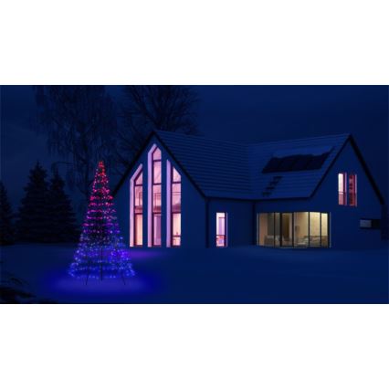 Twinkly - LED RGBW Prigušivo vanjsko božićno drvce LIGHT TREE 450xLED 3m IP44 Wi-Fi