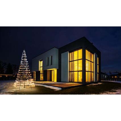 Twinkly - LED RGBW Prigušivo vanjsko božićno drvce LIGHT TREE 450xLED 3m IP44 Wi-Fi