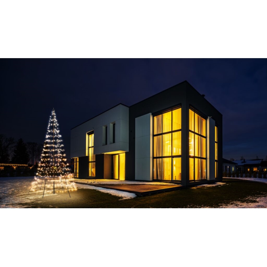 Twinkly - LED RGBW Prigušivo vanjsko božićno drvce LIGHT TREE 450xLED 3m IP44 Wi-Fi
