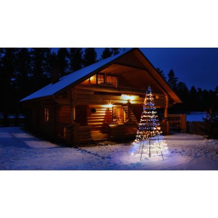 Twinkly - LED RGBW Prigušivo vanjsko božićno drvce LIGHT TREE 450xLED 3m IP44 Wi-Fi