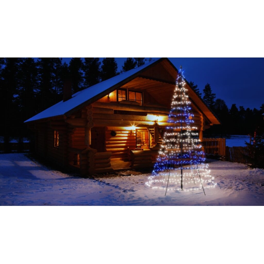 Twinkly - LED RGBW vanjsko podesivo božićno drvce LIGHT TREE 750xLED 4m IP44 Wi-Fi