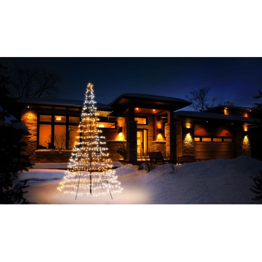 Twinkly - LED RGBW vanjsko podesivo božićno drvce LIGHT TREE 750xLED 4m IP44 Wi-Fi