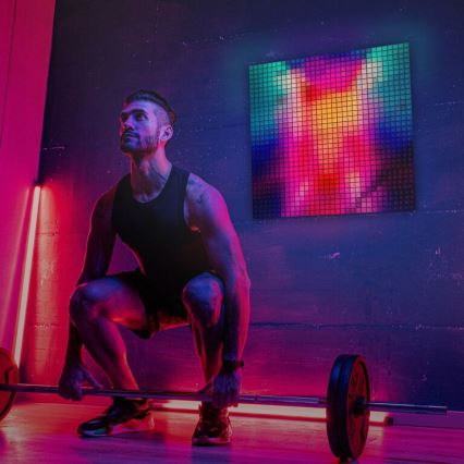 Twinkly - LED RGB Prigušivi panel SQUARES 64xLED 16x16 cm Wi-Fi