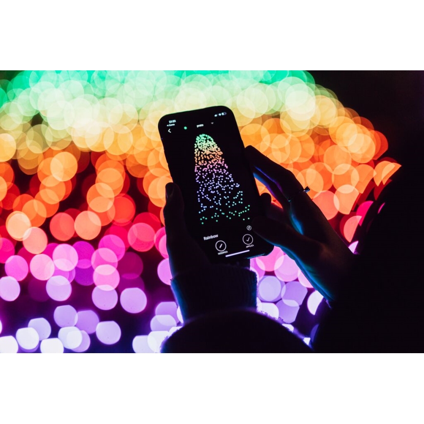 Twinkly - LED RGB Prigušive vanjske božićne lampice STRINGS 100xLED 11,5m IP44 Wi-Fi