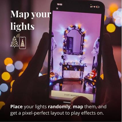 Twinkly - LED Prigušive vanjske božićne lampice STRINGS 250xLED 23,5m IP44 Wi-Fi