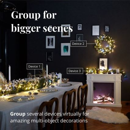 Twinkly - LED Prigušive vanjske božićne lampice STRINGS 250xLED 23,5m IP44 Wi-Fi